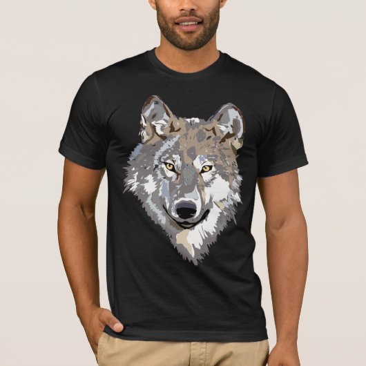 オオカミの顔Tシャツ Tシャツ (正面)
