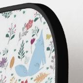 オオカミの風刺漫画デザイン ピックルボールラケット (左詳細)