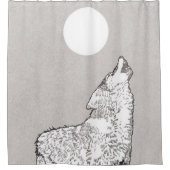 オオカミの鳴き声 シャワーカーテン (正面)