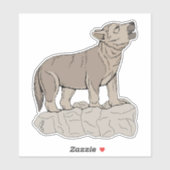 オオカミの鳴き声 シール (シート)