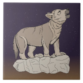 オオカミの鳴き声 タイル