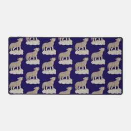 オオカミの鳴き声 デスクマット