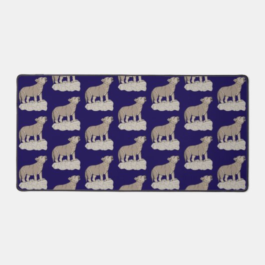 オオカミの鳴き声 デスクマット (正面)