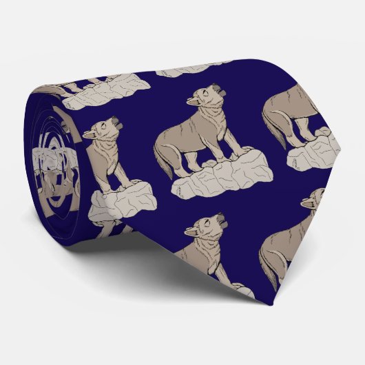 オオカミの鳴き声 ネクタイ (ロール)