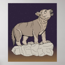 オオカミの鳴き声 ポスター