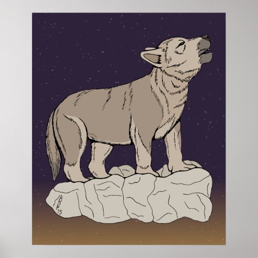 オオカミの鳴き声 ポスター (正面)