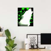 オオカミの鳴き声 ポスター (ホームオフィス)