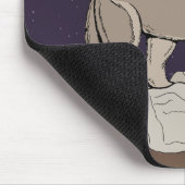 オオカミの鳴き声 マウスパッド (コーナー)