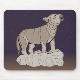 オオカミの鳴き声 マウスパッド