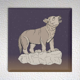 オオカミの鳴き声 マグネット