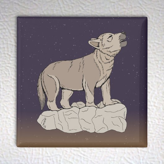 オオカミの鳴き声 マグネット