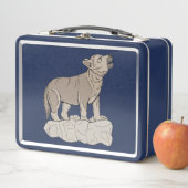 オオカミの鳴き声 メタルランチボックス (インサイチュ)