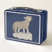 オオカミの鳴き声 メタルランチボックス (裏面)