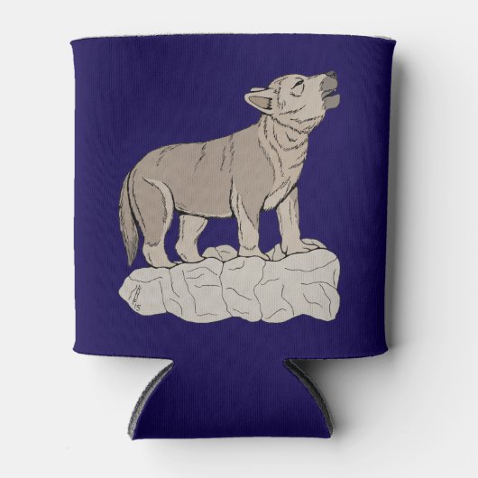 オオカミの鳴き声 缶クーラー (正面)