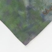 オオカミの"安全な避難所"のフリースブランケット フリースブランケット (角)