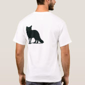 オオカミのawarあって下さい tシャツ (裏面)