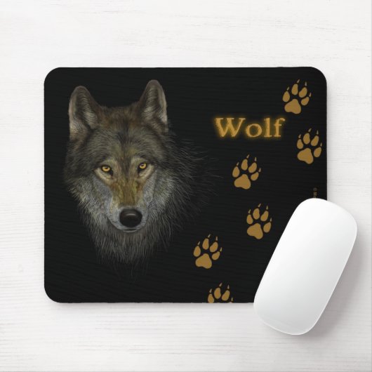 オオカミのmousepad マウスパッド (マウス)