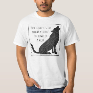 オオカミのTシャツを救って下さい Tシャツ