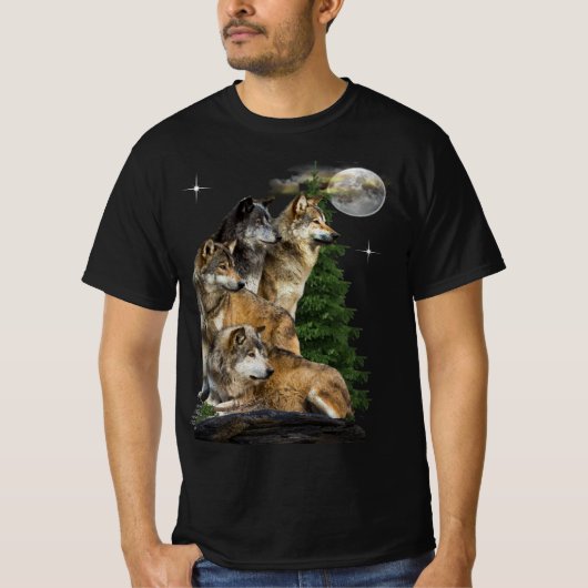 オオカミのtシャツ tシャツ (正面)