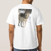 オオカミのTシャツ Tシャツ (裏面)