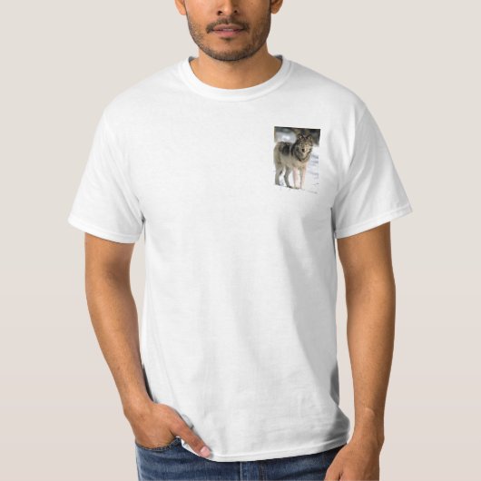 オオカミのTシャツ Tシャツ (正面)