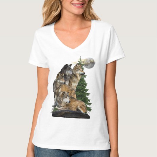 オオカミのtシャツ tシャツ (正面)