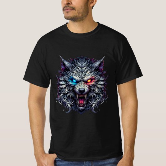 オオカミのTシャツ Tシャツ (正面)