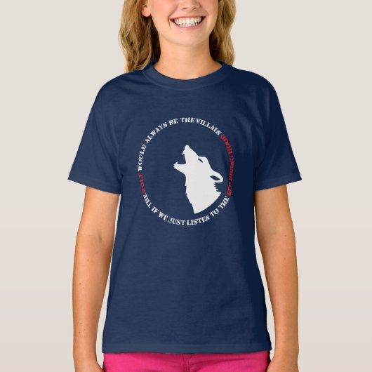 オオカミはいつも悪者 Tシャツ (正面)