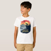 オオカミは一人で月を見て泣いているが止められない Tシャツ (正面フル)
