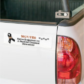オオカミは先住民Oregonians.です バンパーステッカー (トラック上)