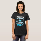オオカミは最高 私も最高 笑オオカミ Tシャツ (正面フル)