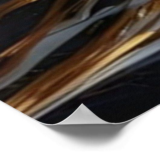 オオカミは月光の山々の下でハウリング ポスター (角)