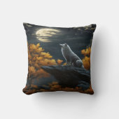 オオカミは満月の下で吠えていた。 クッション (正面)