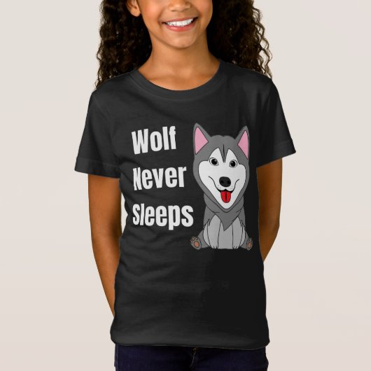 オオカミは眠らない Tシャツ (正面)