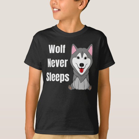 オオカミは眠らない Tシャツ (正面)