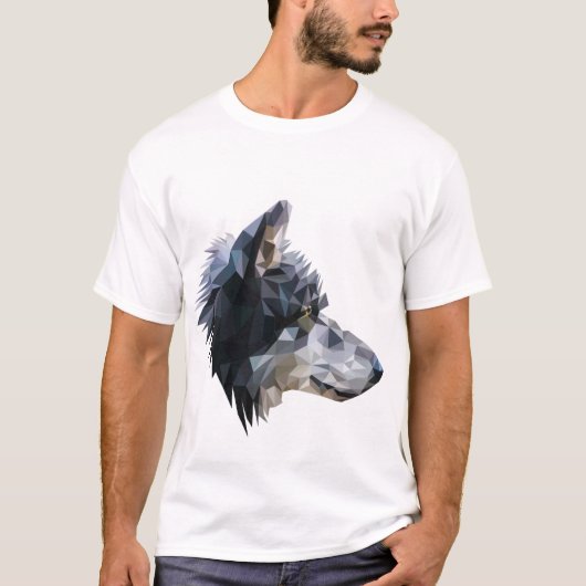 オオカミは芸術のTシャツを設計しました Tシャツ (正面)