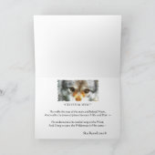 オオカミは野性生物サポータ挨拶カードを注目します カード (内部)