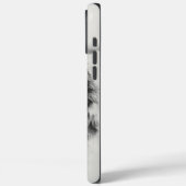 オオカミは霧がかった森の中を凝視する Case-Mate iPhoneケース (裏面 / 左)