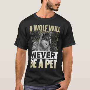 オオカミやる気を起こさせる引用文4 Tシャツ