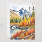 オオカミをテーマにした冒険が赤ちゃんのシャワーを待つ 招待状 (裏面)