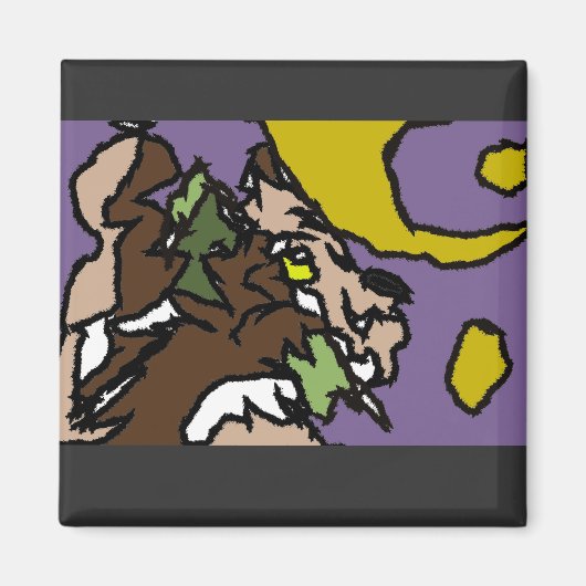 オオカミを呼ぶ マグネット (正面)