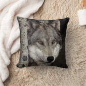 オオカミインク芸術の枕 クッション (ブランケット)