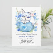 オオカミカスタムボーイ赤ちゃんシャワー 招待状 (スタンド正面)