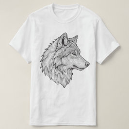 オオカミデザインTシャツ Tシャツ