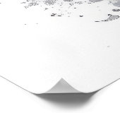 オオカミポートレート絵画動物の野生動物アウトドア ポスター (角)