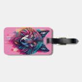 オオカミポートレート ラゲッジタグ (裏面横)