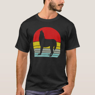 オオカミヴィンテージカッコいいオカミ動物60s tシャツ