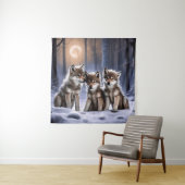 オオカミ三匹 タペストリー (インサイチュ)