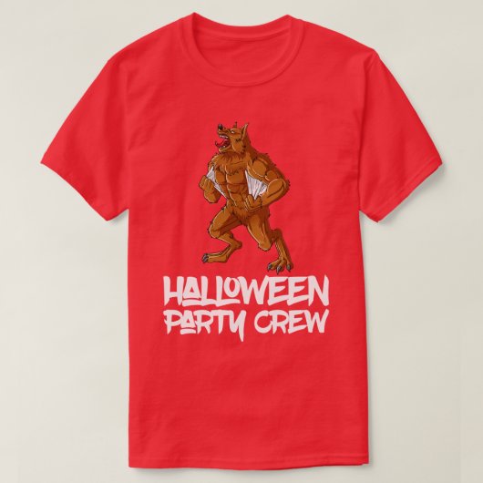 オオカミ人用ハロウィンの衣装 Tシャツ (デザイン正面)