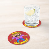 オオカミ人用ハロウィンコースター ラウンドペーパーコースター (インサイチュ)